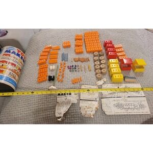 Vintage Tinkertoys- Model 455- Vehicles- 94 Pieces 1960s